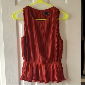 Burnt orange sleeveless top